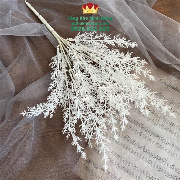 Cỏ Điểm Tuyết Trang Trí Cao Cấp (Bịch 1Kg) - Sỉ Phụ Kiện Hoa Cỏ Điểm Tuyết Trang Trí Cao Cấp (Bịch 1Kg) - Ảnh 3