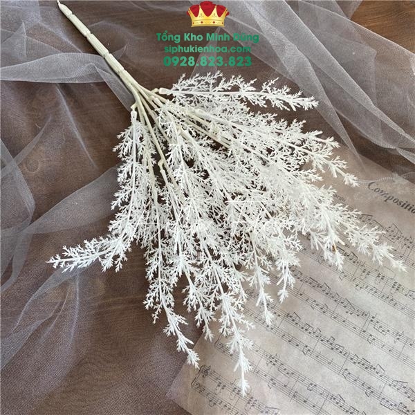 Cỏ Điểm Tuyết Trang Trí Cao Cấp (Bịch 1Kg) - Sỉ Phụ Kiện Hoa Cỏ Điểm Tuyết Trang Trí Cao Cấp (Bịch 1Kg) - Ảnh 3