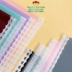Giấy 1 Mặt Họa Tiết Viền Ren Cao Cấp