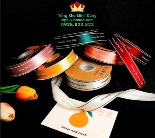 Ruy Băng Lụa Chữ Always By Your Side Cao Cấp - Ảnh 3