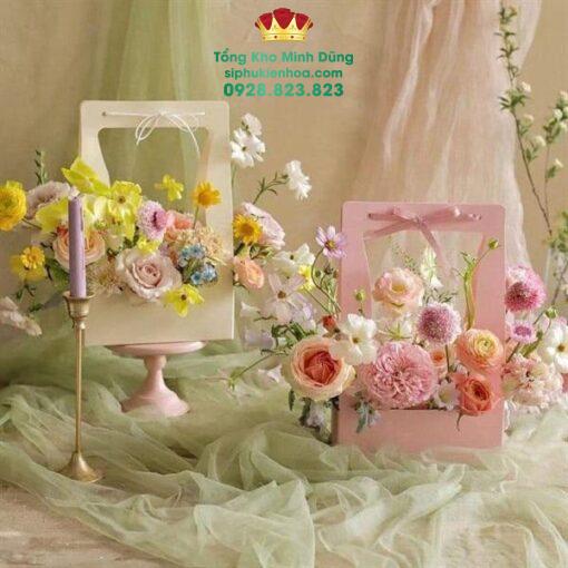 Giỏ Giấy Cắm Hoa Hình Chữ Nhật Cao Cấp(Set 10 Cái) - Ảnh 2