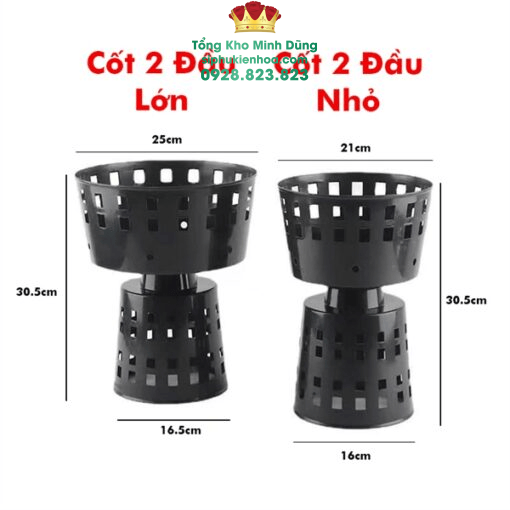 Cốt 2 Đầu Bé Cao Cấp - Sỉ Phụ Kiện Hoa Cốt 2 Đầu Bé Cao Cấp