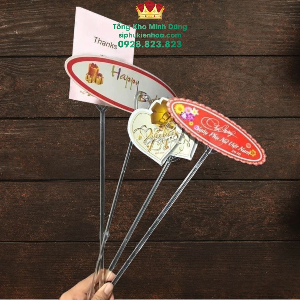 Cây Nhựa Ghim Thiệp Chúc Mừng Cao Cấp - Sỉ Phụ Kiện Hoa Cây Nhựa Ghim Thiệp Chúc Mừng Cao Cấp - Ảnh 2