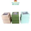 Set 3 Hộp Vuông Nắp Mika Cao Cấp