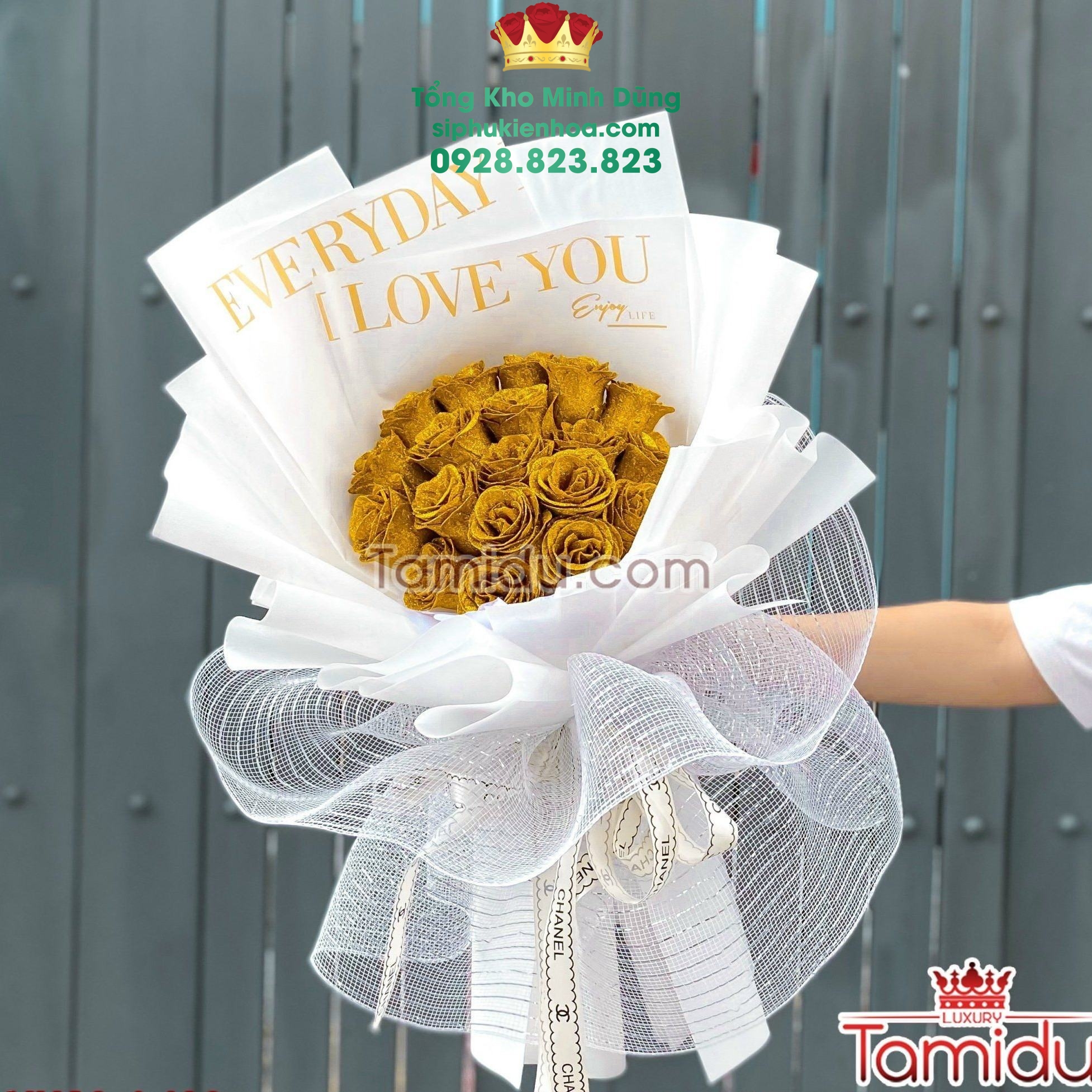 Cuộn Lưới Kim Tuyến Cao Cấp - Sỉ Phụ Kiện Hoa Cuộn Lưới Kim Tuyến Cao Cấp - Ảnh 2