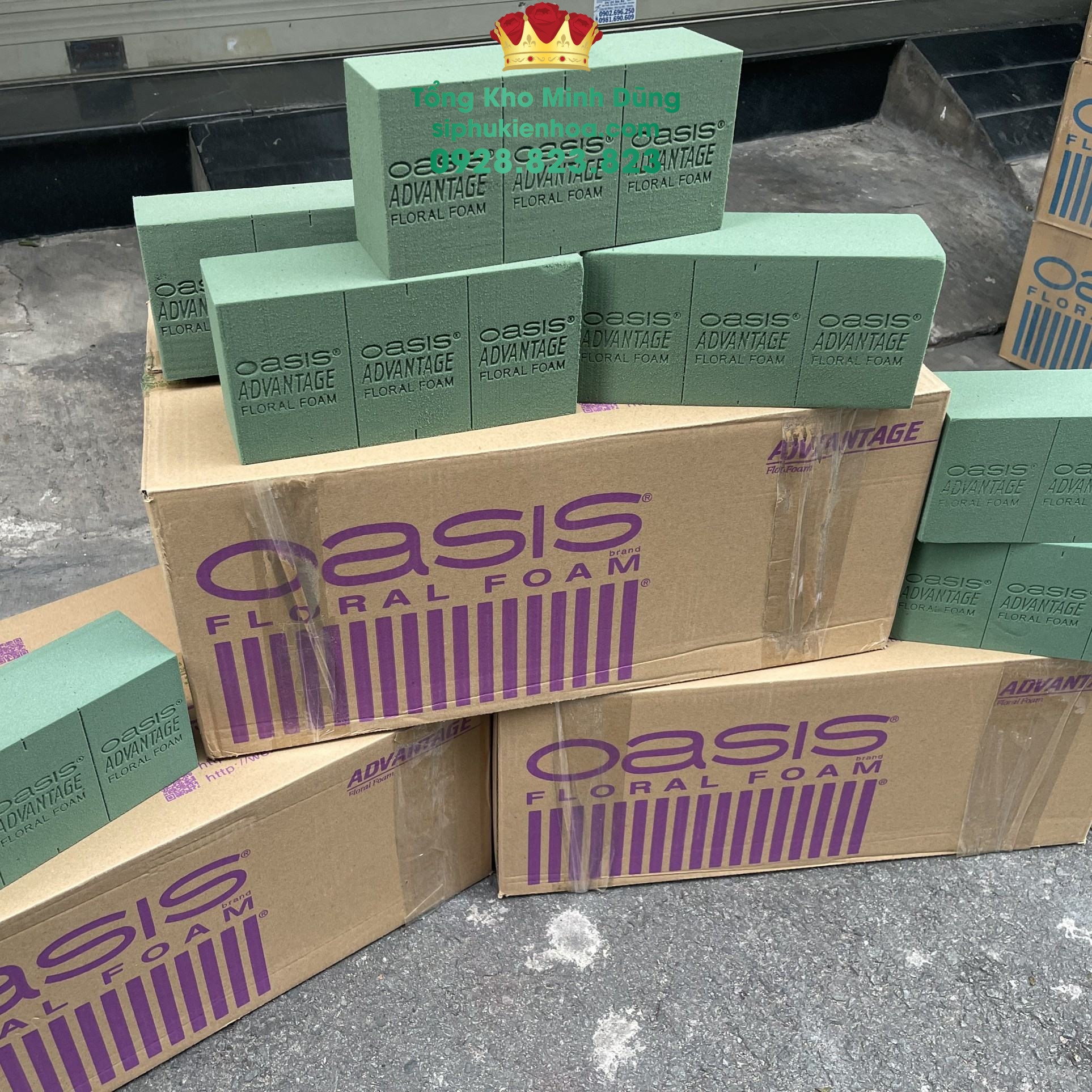 Thùng Xốp Tím Oasis Cao Cấp - Sỉ Phụ Kiện Hoa Thùng Xốp Tím Oasis Cao Cấp - Ảnh 2