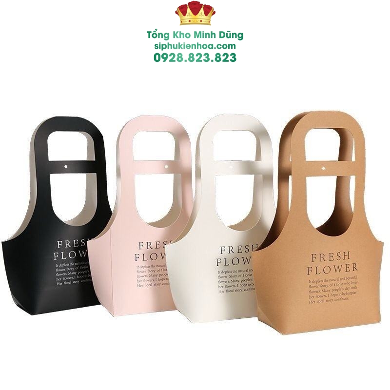 Giỏ Cắm Hoa Fresh Flower Cao Cấp - Sỉ Phụ Kiện Hoa Giỏ Cắm Hoa Fresh Flower Cao Cấp