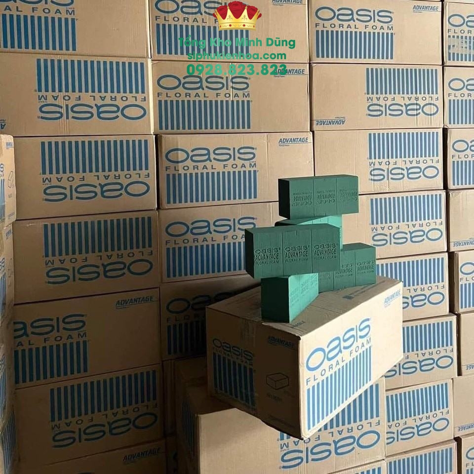 Xốp Nội Địa Trung Xanh Dương Oasis Cao Cấp - Sỉ Phụ Kiện Hoa Xốp Nội Địa Trung Xanh Dương Oasis Cao Cấp - Ảnh 2