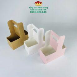 Túi Đựng Ly Nước 2 Ngăn Cao Cấp (22X17X8Cm) - Set 10 Cái