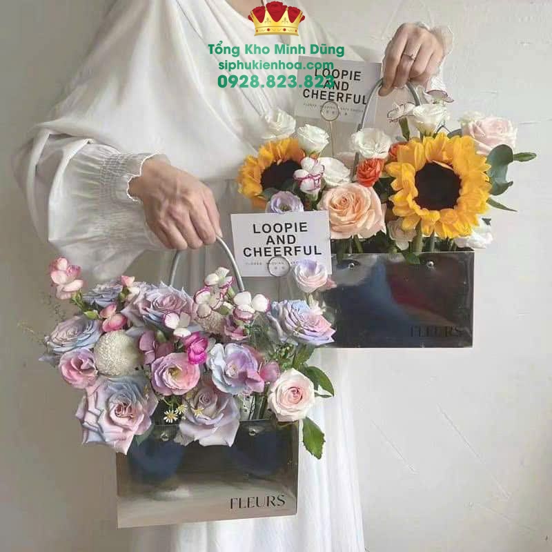 Giỏ Tráng Gương Fleurs Cao Cấp (Set 10 Cái) - Sỉ Phụ Kiện Hoa Giỏ Tráng Gương Fleurs Cao Cấp (Set 10 Cái) - Ảnh 2