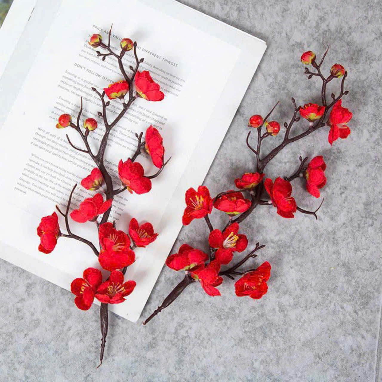 Cành Đào Trang Trí set 10 cành - Sỉ Phụ Kiện Hoa Cành Đào Trang Trí set 10 cành - Ảnh 2