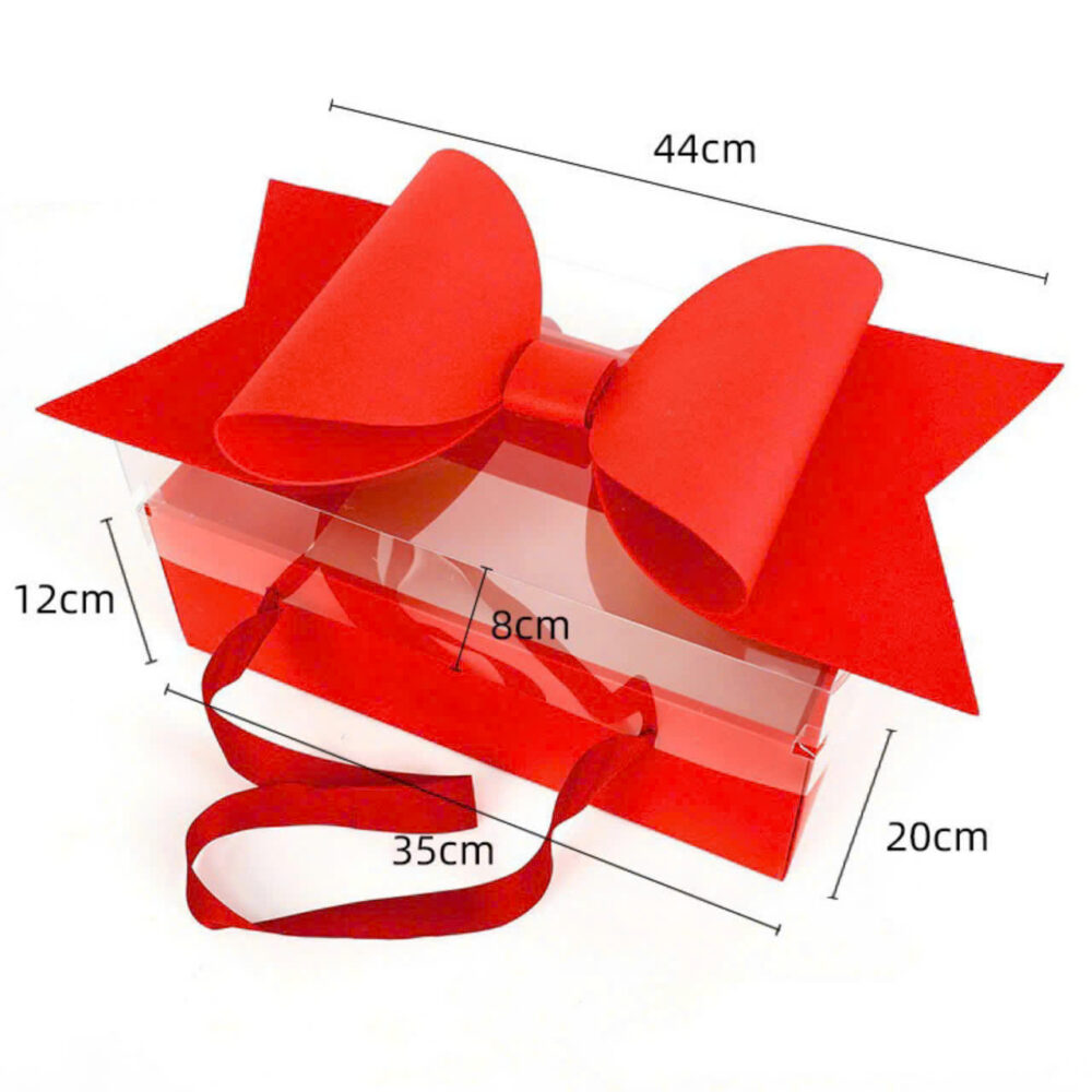 Hộp Mika Nắp Nơ Xốp Cao Cấp (Set 5C)