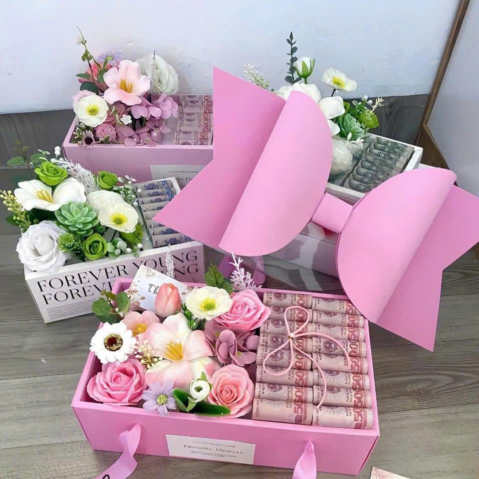 Hộp Mika Nắp Nơ Xốp Cao Cấp (Set 5C) - Sỉ Phụ Kiện Hoa Hộp Mika Nắp Nơ Xốp Cao Cấp (Set 5C) - Ảnh 3