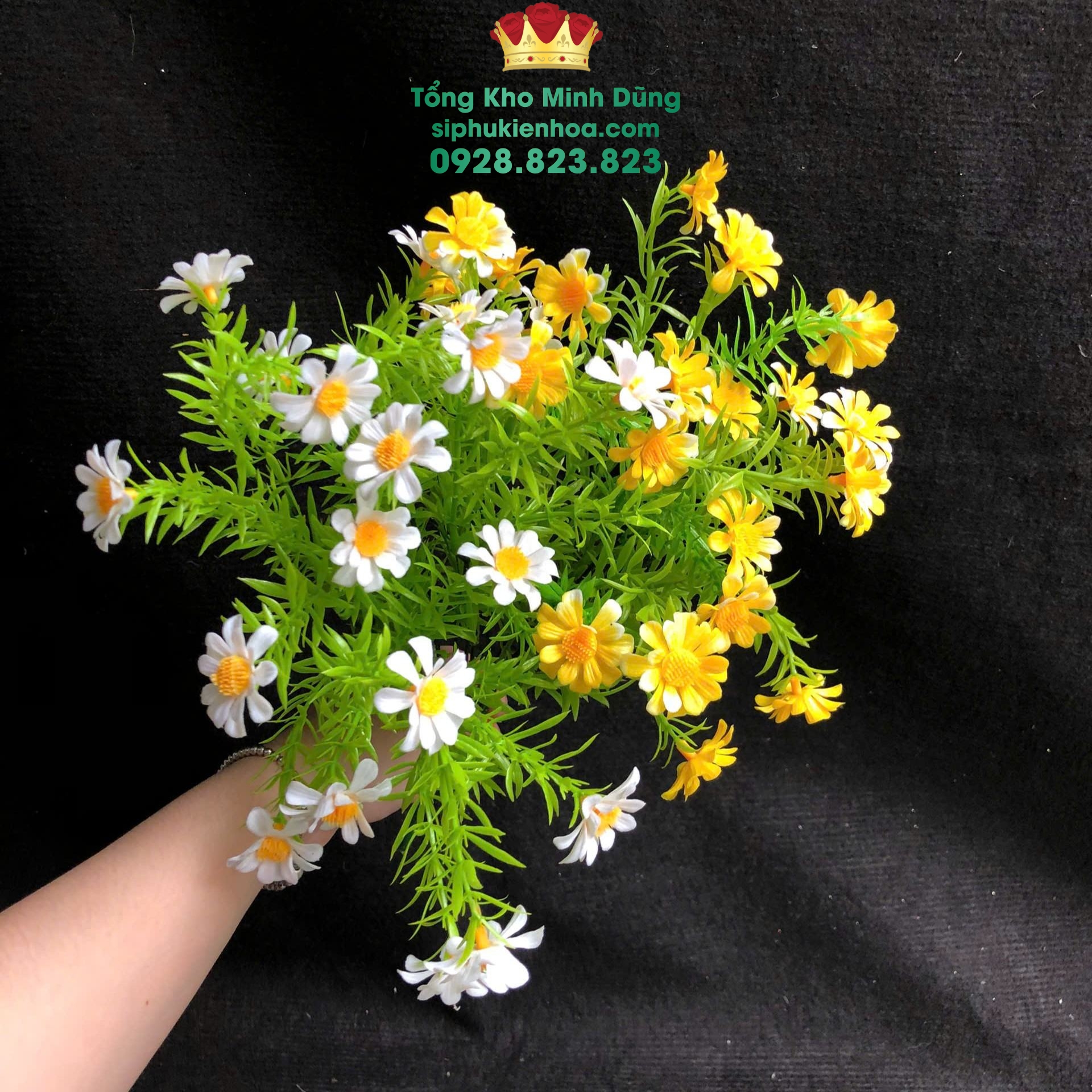 Cành Điểm Cúc Tana Cao Cấp - Sỉ Phụ Kiện Hoa Cành Điểm Cúc Tana Cao Cấp