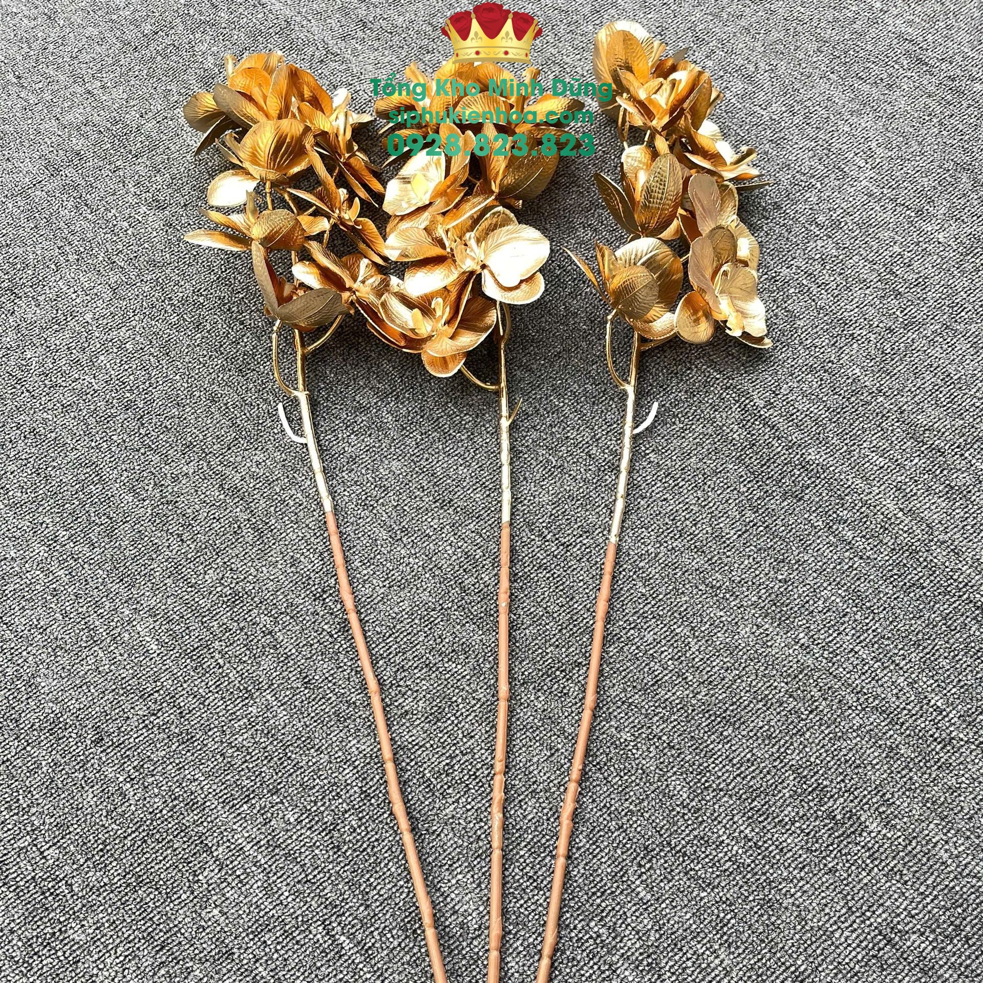 Cành Lan Nhũ Đồng Set 10 cành - Sỉ Phụ Kiện Hoa Cành Lan Nhũ Đồng Set 10 cành - Ảnh 3