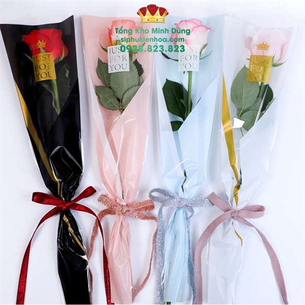 Túi Đựng Hoa 1 Bông Cao Cấp: Just For You - Sỉ Phụ Kiện Hoa Túi Đựng Hoa 1 Bông Cao Cấp: Just For You - Ảnh 2
