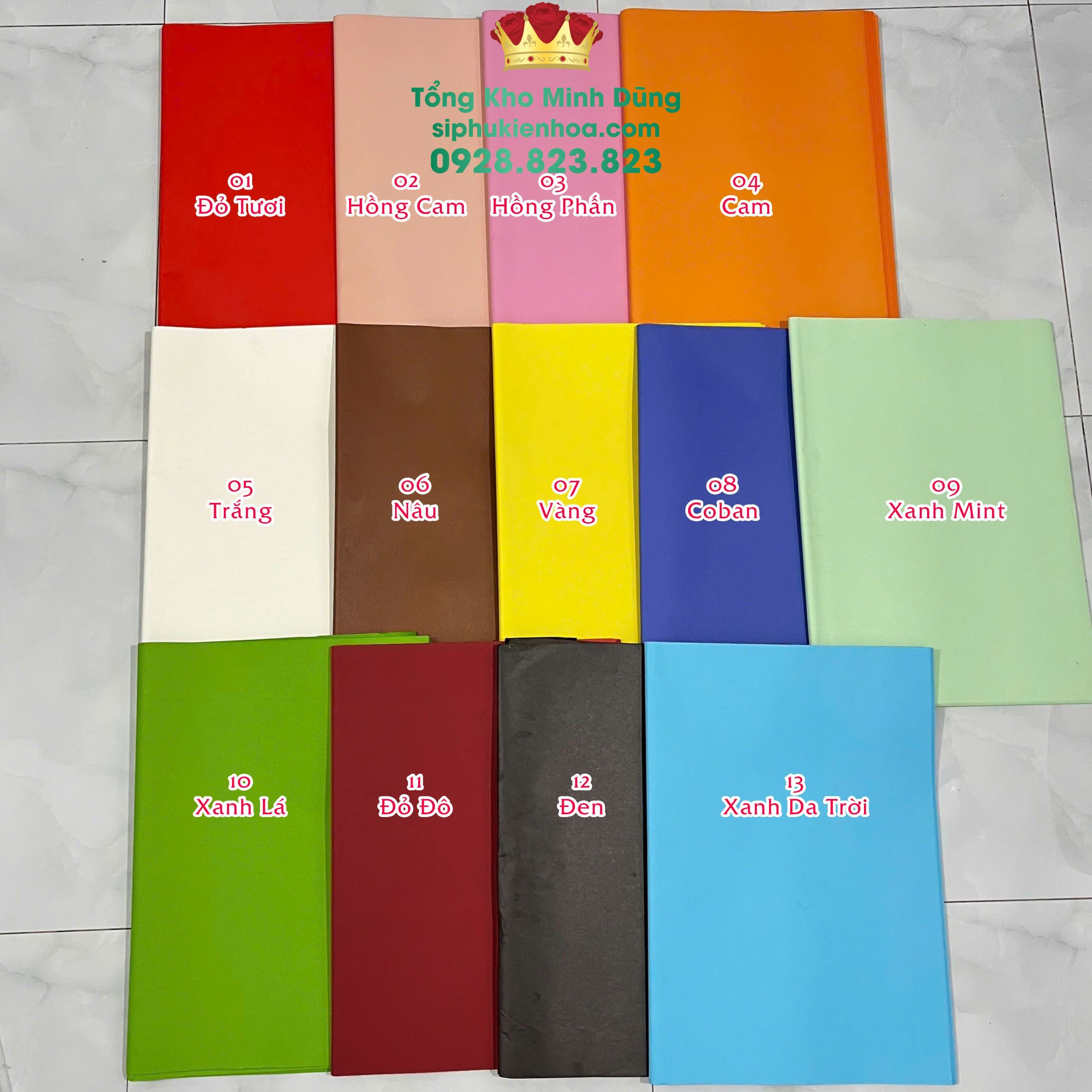 Giấy Báo Màu Cao Cấp - Sỉ Phụ Kiện Hoa Giấy Báo Màu Cao Cấp - Ảnh 3