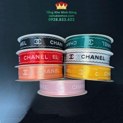 Ruy Băng Lụa Chữ Chanel 2,5Cm Cao Cấp - Ảnh 4
