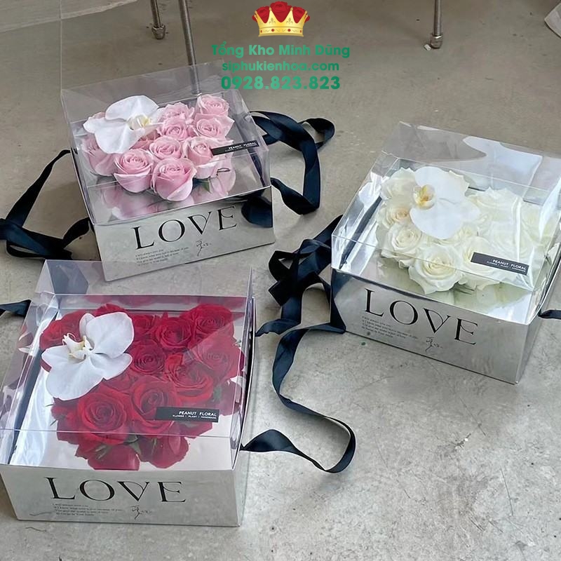 Hộp Tim Bạc Chữ Love Cao Cấp (Set 2 Cái) - Sỉ Phụ Kiện Hoa Hộp Tim Bạc Chữ Love Cao Cấp (Set 2 Cái) - Ảnh 3