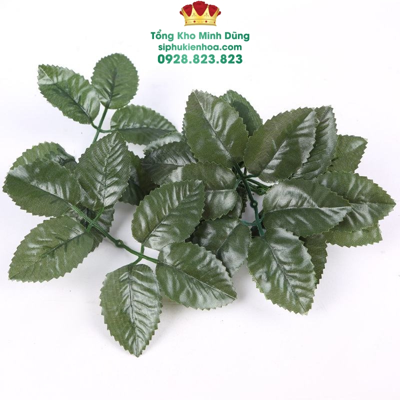 Lá Hồng Giả Cắm Hoa Cao Cấp 1 (Nửa Kg) - Sỉ Phụ Kiện Hoa Lá Hồng Giả Cắm Hoa Cao Cấp 1 (Nửa Kg)