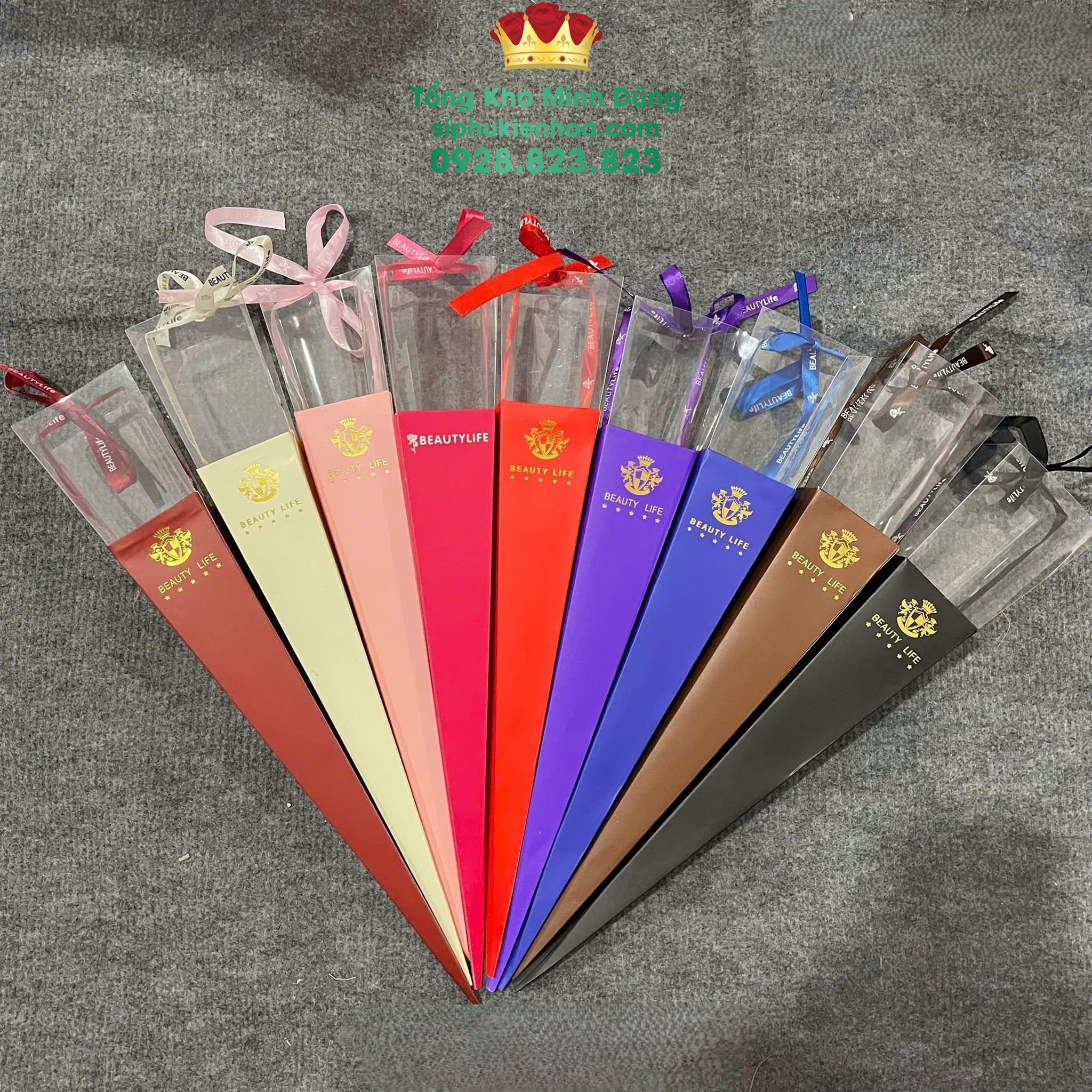 Vỏ Hộp Mika 1 Bông - 1 Bịch 10 Cái - Bán Theo Set 5 Bịch ( 50C ) - Sỉ Phụ Kiện Hoa Vỏ Hộp Mika 1 Bông - 1 Bịch 10 Cái - Bán Theo Set 5 Bịch ( 50C )