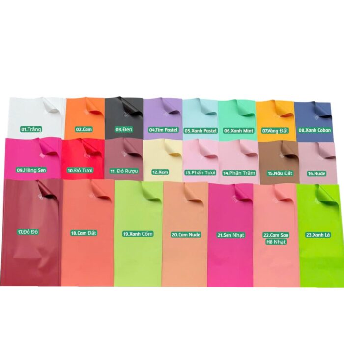 Giấy Bóng Đặc Chất Dày Dặn Satin Hq Cao Cấp - 11. Đỏ Rượu