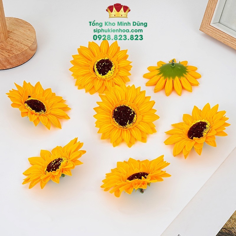 Đầu Bông Hoa Hướng Dương Cao Cấp (Hộp 50 Bông) - Sỉ Phụ Kiện Hoa Đầu Bông Hoa Hướng Dương Cao Cấp (Hộp 50 Bông) - Ảnh 3
