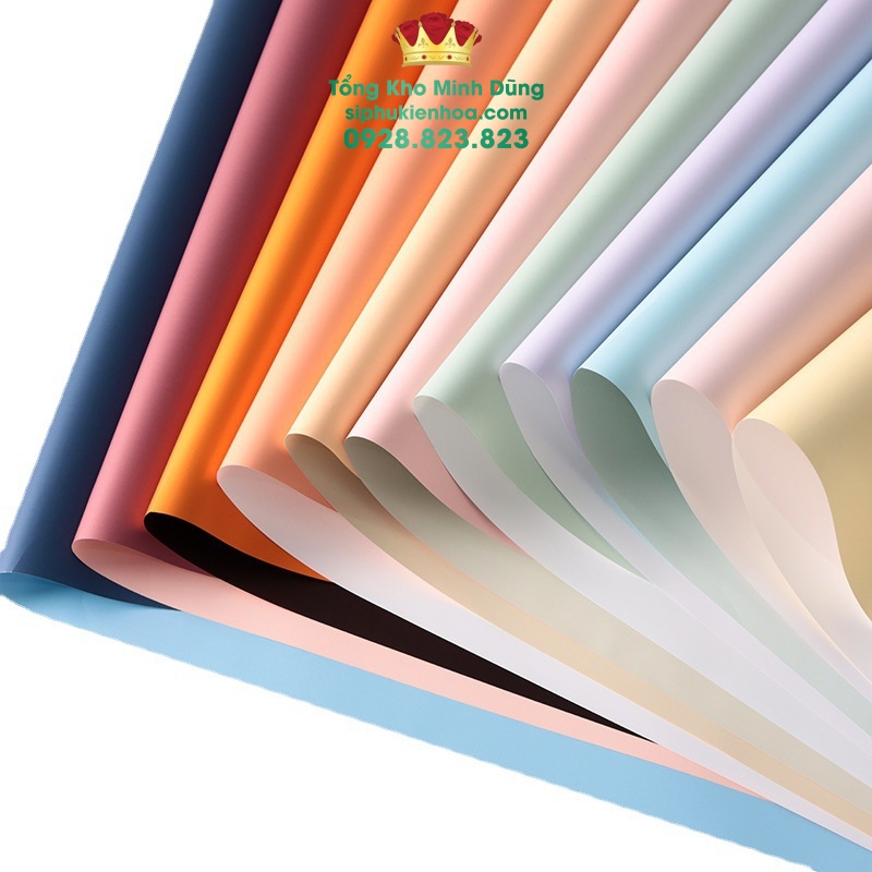 Giấy 2M Trơn Gói Hoa Cao Cấp - Sỉ Phụ Kiện Hoa Giấy 2M Trơn Gói Hoa Cao Cấp - Ảnh 4