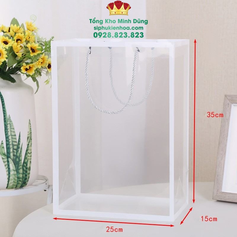 Túi Nhựa Trong Suốt Viền Cao Cấp (Set 10C) - Sỉ Phụ Kiện Hoa Túi Nhựa Trong Suốt Viền Cao Cấp (Set 10C) - Ảnh 2
