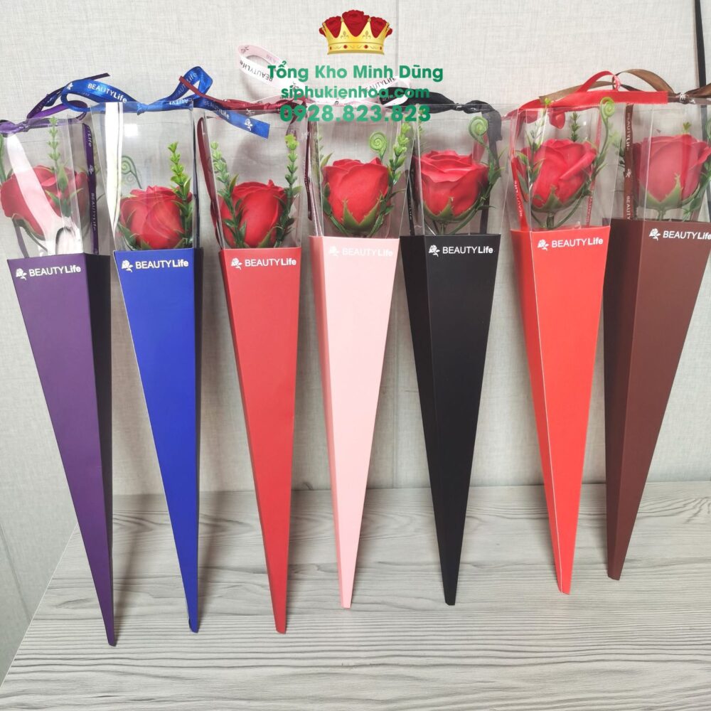 Vỏ Hộp Mika 1 Bông - 1 Bịch 10 Cái - Bán Theo Set 5 Bịch ( 50C ) - Ảnh 2