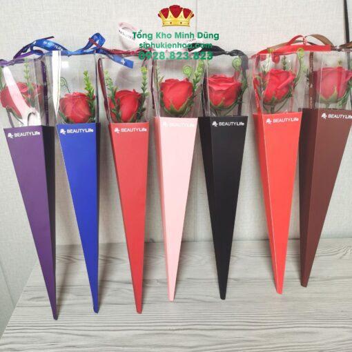 Vỏ Hộp Mika 1 Bông - 1 Bịch 10 Cái - Bán Theo Set 5 Bịch ( 50C ) - Ảnh 2
