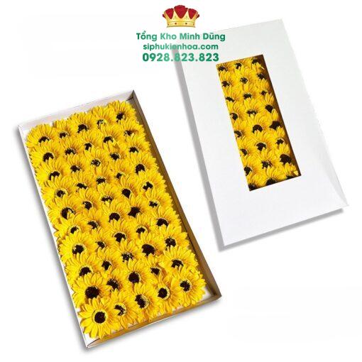 Đầu Bông Hoa Hướng Dương Cao Cấp (Hộp 50 Bông)