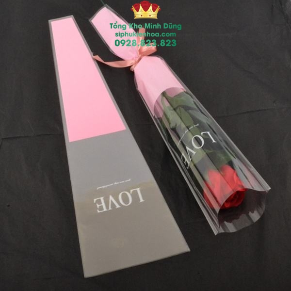 Túi Đựng Hoa 1 Bông Cao Cấp: Love - Sỉ Phụ Kiện Hoa Túi Đựng Hoa 1 Bông Cao Cấp: Love - Ảnh 3