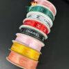 Ruy Băng Lụa Chữ Chanel 2,5Cm Cao Cấp