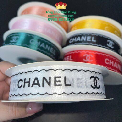 Ruy Băng Lụa Chữ Chanel 2,5Cm Cao Cấp - Ảnh 3