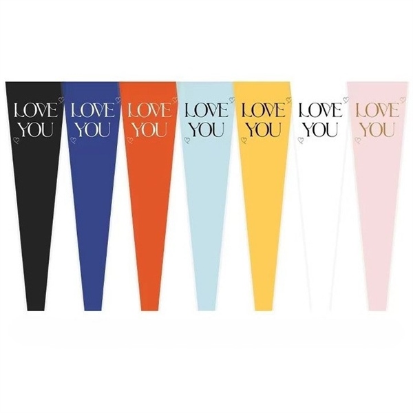 Túi Đựng Hoa 1 Bông Cao Cấp: Love You + 2 Trái Tim