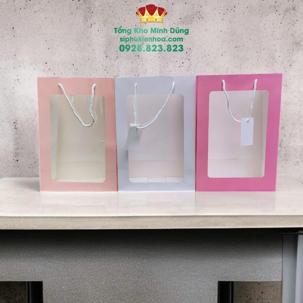 Túi Mặt Kính Đựng Hoa Cao Cấp (Set 10 Cái)