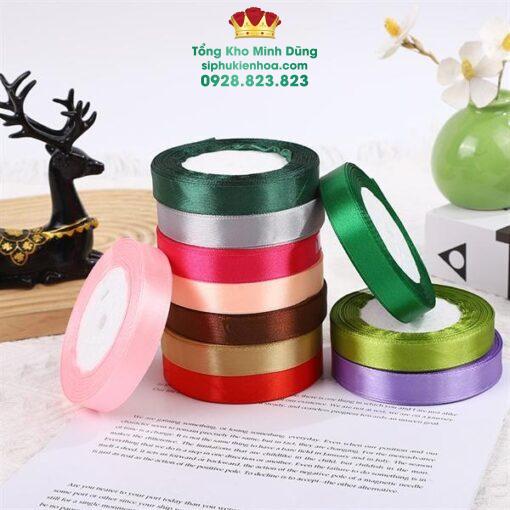Ruy Băng Lụa Trơn 2Cm Cao Cấp - Ảnh 4