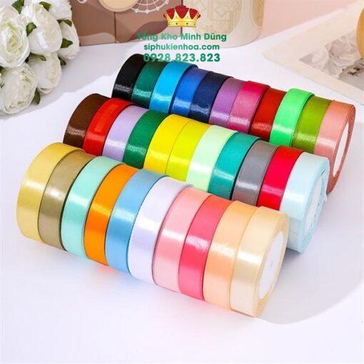 Ruy Băng Lụa Trơn 2Cm Cao Cấp