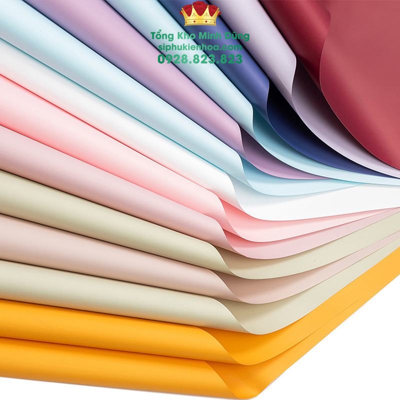 Giấy Bóng Đặc Chất Dày Dặn Satin Hq Cao Cấp - Sỉ Phụ Kiện Hoa Giấy Bóng Đặc Chất Dày Dặn Satin Hq Cao Cấp - Ảnh 2