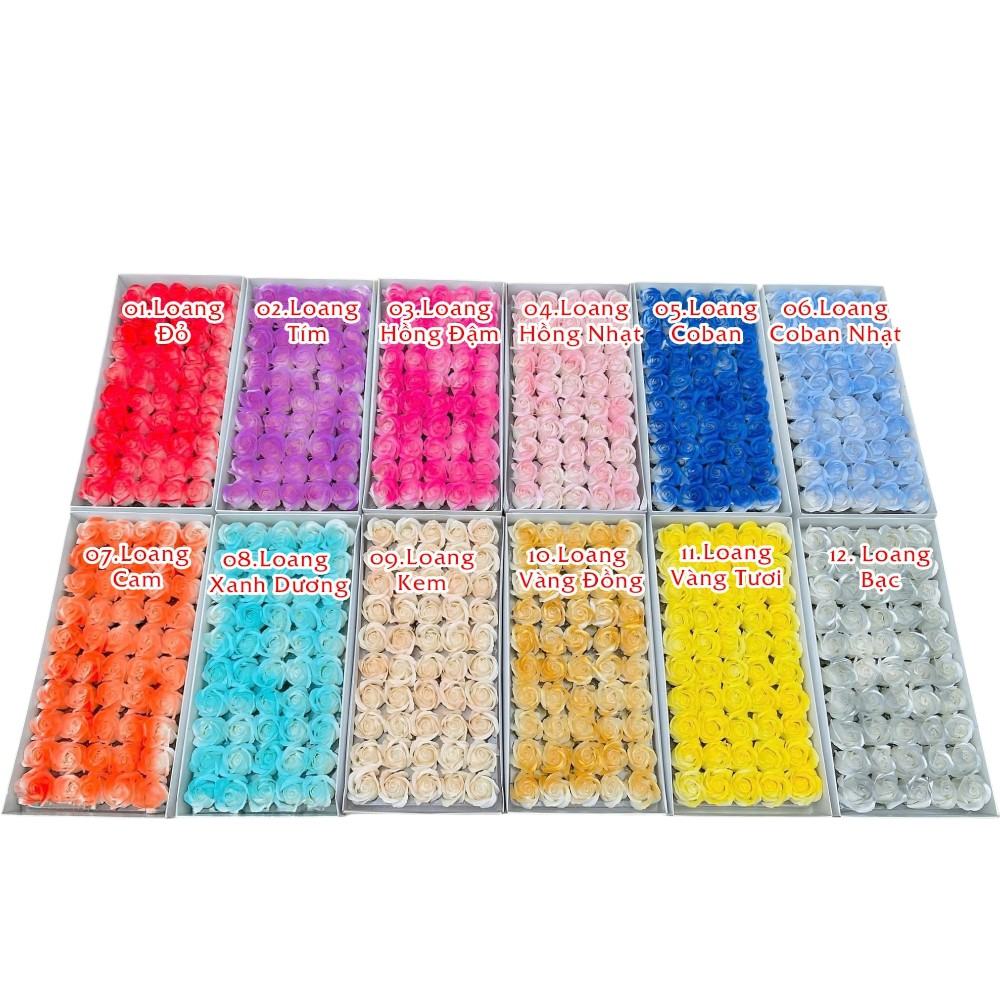 Hoa Sáp Loang Màu Cao Cấp - Sỉ Phụ Kiện Hoa Hoa Sáp Loang Màu Cao Cấp