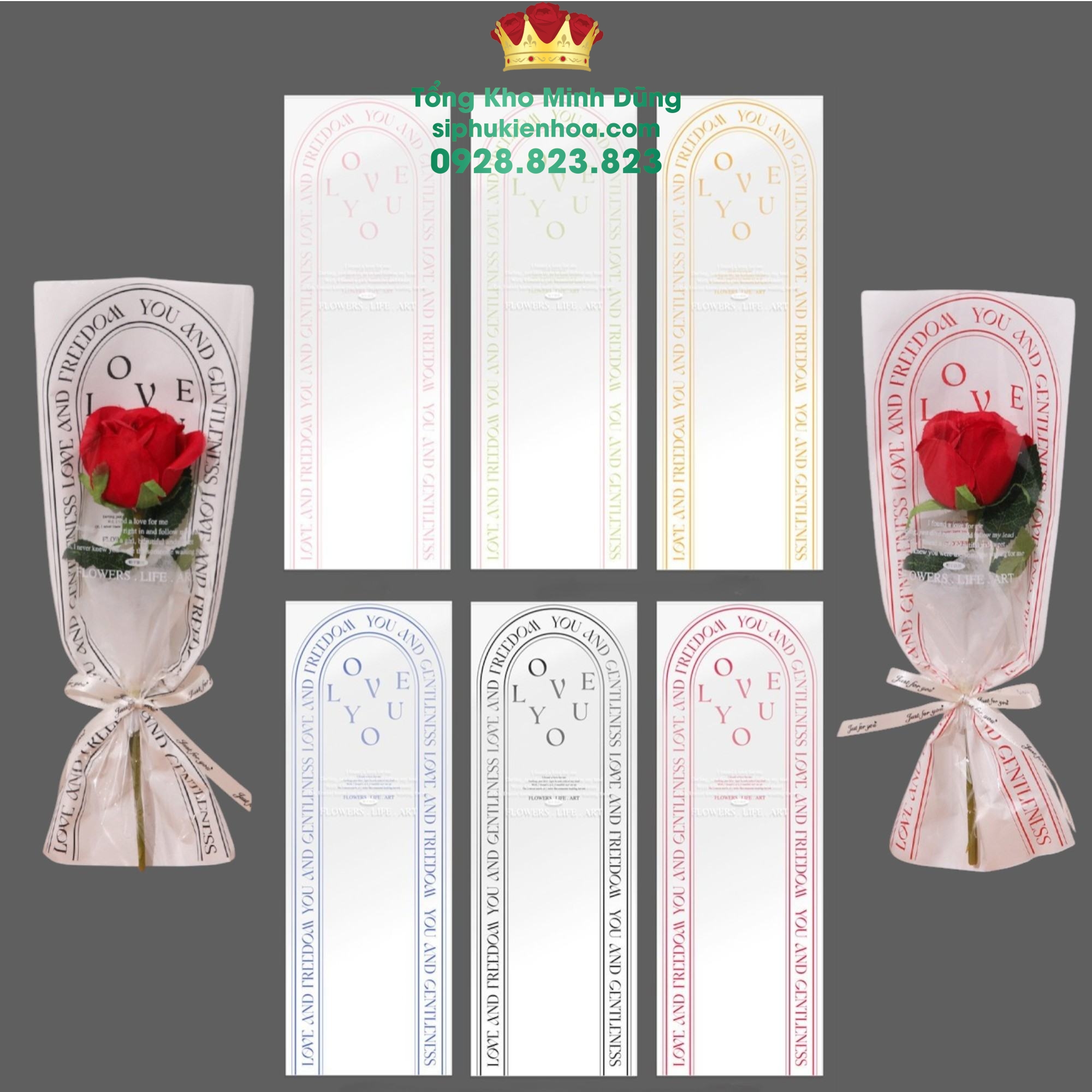 Túi Đựng Hoa 1 Bông Cao Cấp: Ô Cửa - Sỉ Phụ Kiện Hoa Túi Đựng Hoa 1 Bông Cao Cấp: Ô Cửa