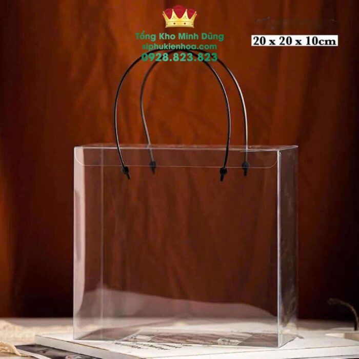 Hộp Mika Nhựa Trong 20X20X10 Cao Cấp (Set 10 Cái)