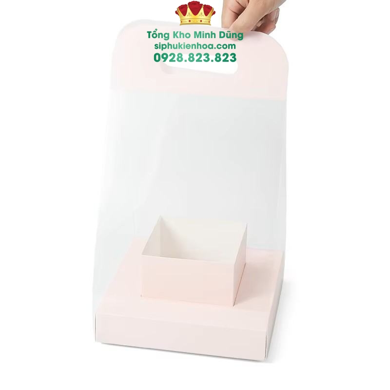 Túi Cắm Hoa Mika Đế Vuông Cao Cấp (Set 10 Cái) - Sỉ Phụ Kiện Hoa Túi Cắm Hoa Mika Đế Vuông Cao Cấp (Set 10 Cái)