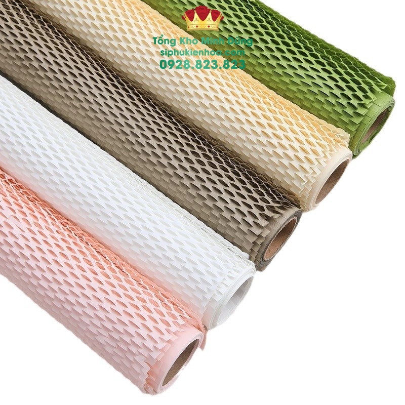 Giấy Cuộn Kéo Lưới Lục Giác Nghệ Thuật Cao Cấp 50Cm X 10 Yard - Sỉ Phụ Kiện Hoa Giấy Cuộn Kéo Lưới Lục Giác Nghệ Thuật Cao Cấp 50Cm X 10 Yard - Ảnh 3