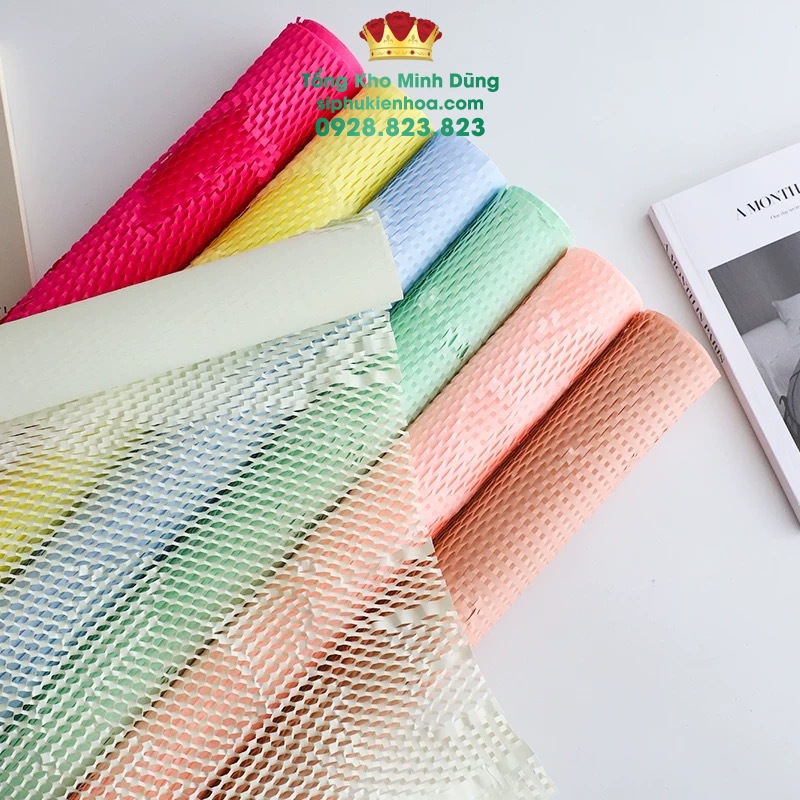 Giấy Cuộn Kéo Lưới Lục Giác Nghệ Thuật Cao Cấp 50Cm X 10 Yard - Sỉ Phụ Kiện Hoa Giấy Cuộn Kéo Lưới Lục Giác Nghệ Thuật Cao Cấp 50Cm X 10 Yard