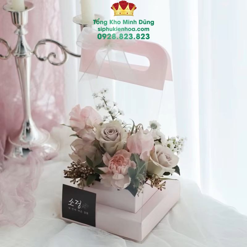 Túi Cắm Hoa Mika Đế Vuông Cao Cấp (Set 10 Cái) - Sỉ Phụ Kiện Hoa Túi Cắm Hoa Mika Đế Vuông Cao Cấp (Set 10 Cái) - Ảnh 3