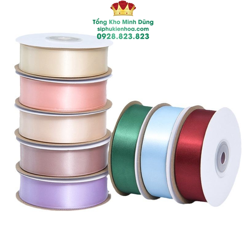 Ruy Băng Cối 2.5Cm Cao Cấp - Sỉ Phụ Kiện Hoa Ruy Băng Cối 2.5Cm Cao Cấp - Ảnh 3