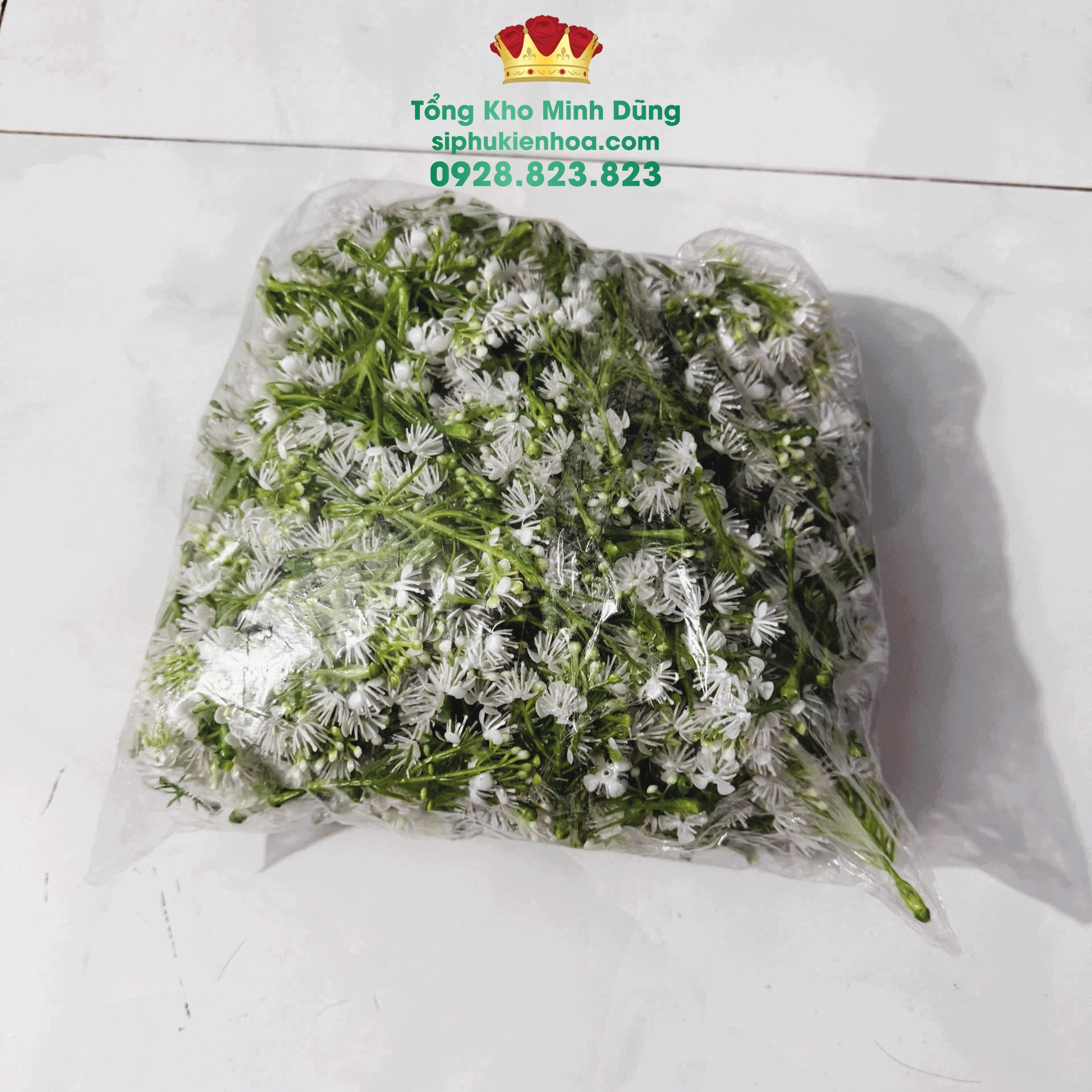 Cành Baby Nở Rời Cao Cấp (0.5kg) - Sỉ Phụ Kiện Hoa Cành Baby Nở Rời Cao Cấp (0.5kg)