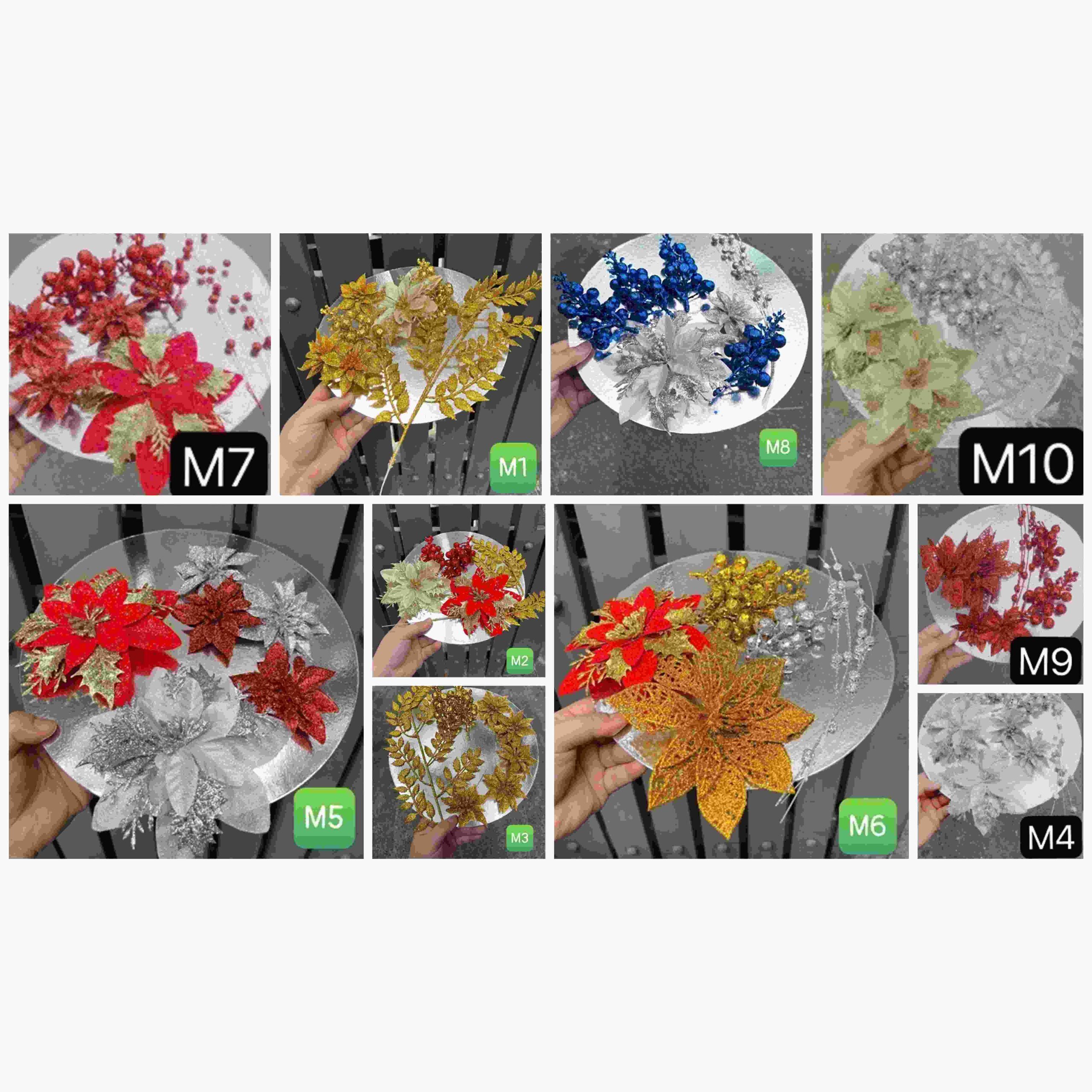 Set Trang Trí Bánh Kẹo, Oản Tết - Sỉ Phụ Kiện Hoa Set Trang Trí Bánh Kẹo, Oản Tết